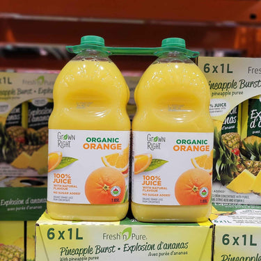 Image of Grown Right Organic Orange Juice 2x1.89L - 1 x 3.78 Kilos